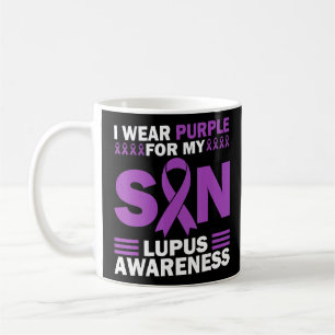 Caneca De Café Eu Visto Roxo Para O Meu Filho Lupus Sensibilizar 