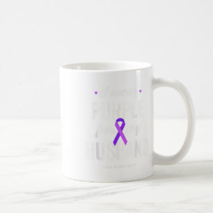 Caneca De Café Eu Visto Roxo Para O Meu Marido, Heimers Awarenes