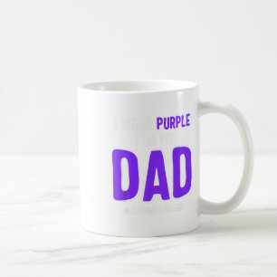 Caneca De Café Eu Visto Roxo Para O Meu Pai - Sensibilização Para