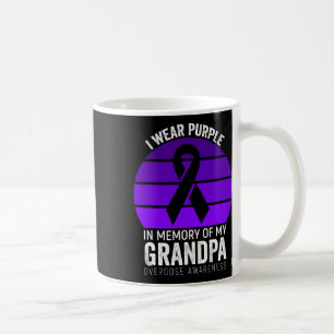 Caneca De Café Eu Visto Sobredosagem Roxa Sensibilização Roxo Fit