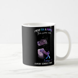 Caneca De Café Eu Visto Teal E Roxo Para A Prevenção Do Suicídio 
