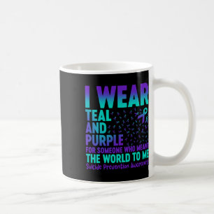 Caneca De Café Eu Visto Teal E Roxo Para Alguém Que Quer Dizer O 