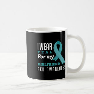 Caneca De Café Eu Visto Teal Para Meu Rim Policístico Namorada Di