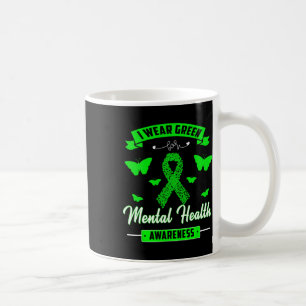 Caneca De Café Eu Visto Verde Para A Fita De Sensibilização Para 