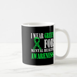 Caneca De Café Eu Visto Verde Para Homens De Camisa De Consciênci