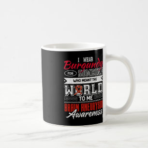 Caneca De Café Eu Visto Vermelho Escuro Para Alguém Cérebro Aneur