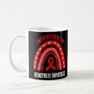 Caneca De Café Eu Visto Vermelho Para Meu Filho Hemofilia Sensibi