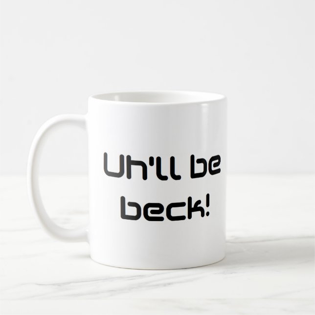 Caneca De Café Eu volto (Esquerda)