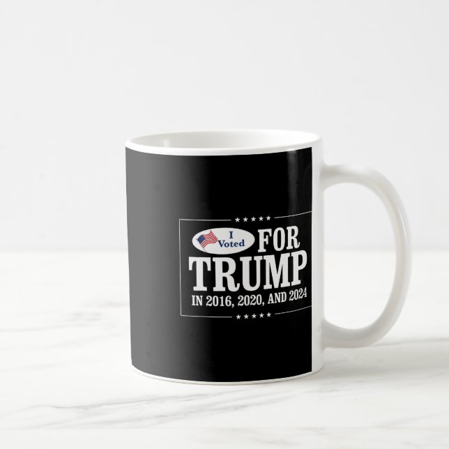 Caneca De Café Eu Votei Em Trump Em 2016  (Direita)