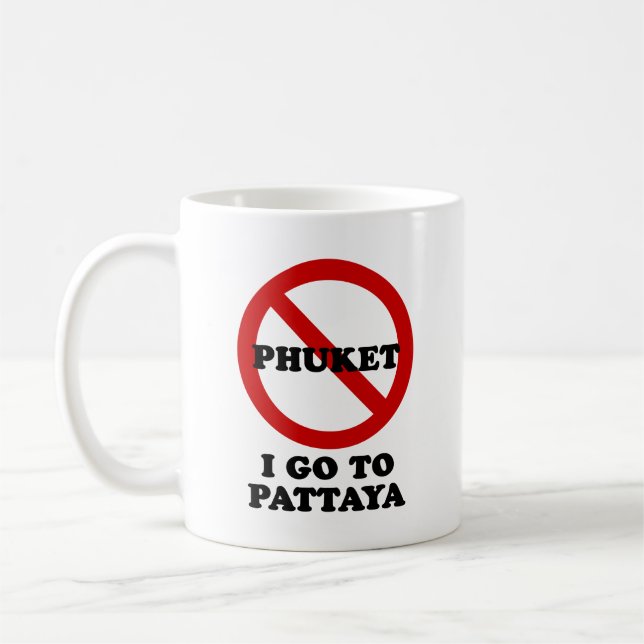 CANECA DE CAFÉ EU VOU PARA PATTAYA (Esquerda)