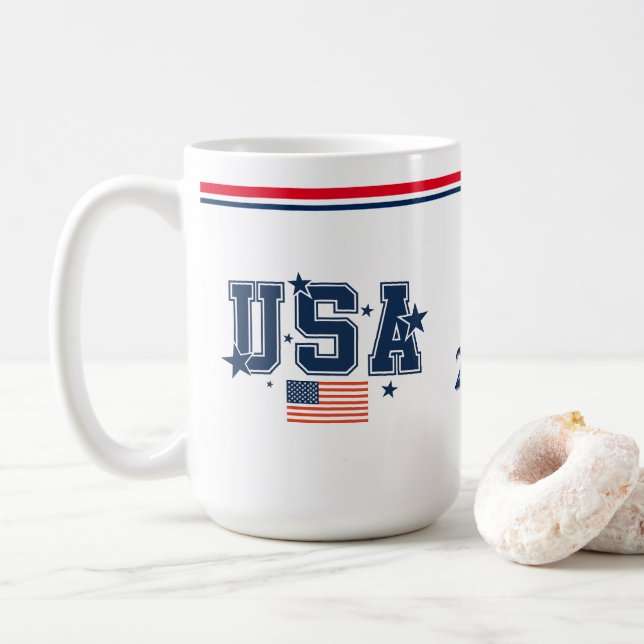 Caneca de Café EUA (Com Donut)