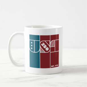 CANECA DE CAFÉ EUA 250 ★ 1776-2026
