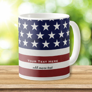 Caneca De Café EUA bandeira americana costume patriótico do 4 de