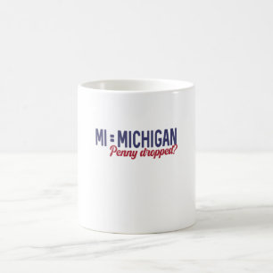 Caneca De Café EUA - MI = Michigan Not Minnesota Confusion