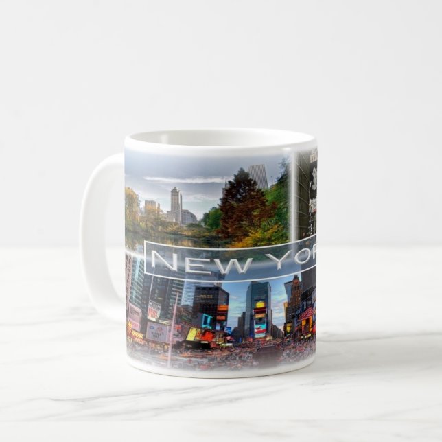 Caneca De Café EUA - Nova Iorque - (Frente Esquerda)