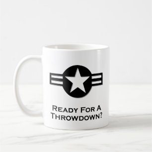 Caneca De Café EUA Prontos Para Um Preto De Desativação