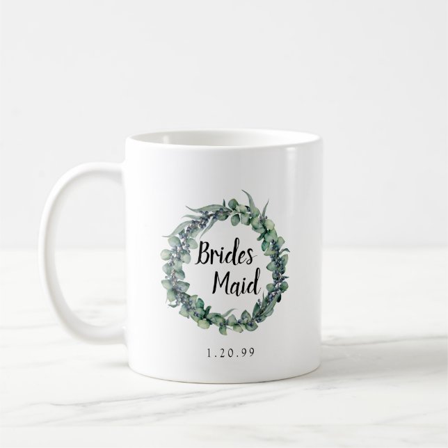 Caneca De Café Eucalyptus Berry Botânica Bridesmaid (Esquerda)