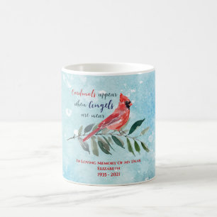 Caneca De Café Eucalyptus Cardinals Watercolor Memorial de Natal
