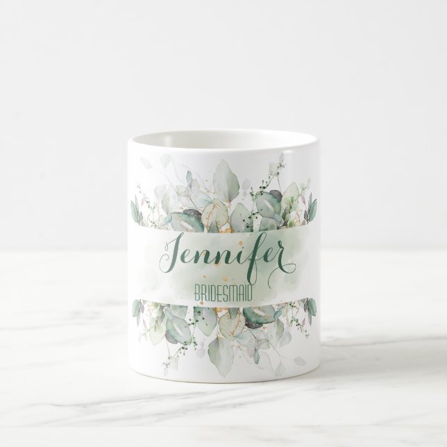 Caneca De Café Eucalyptus Greenerase Deixa A Bridesmaid Mug Perso (Centro)
