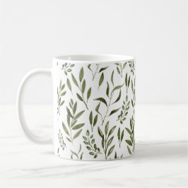 Caneca De Café Eucalyptus Greenery deixa padrão