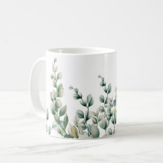 Caneca De Café Eucalyptus Leaf verde