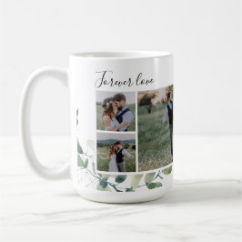 Caneca De Café Eucalyptus Wedding Photo Collage Keepsake Plaque