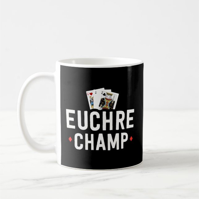 Caneca De Café Euchre Para Torneio Euchre Bustle Player (Esquerda)
