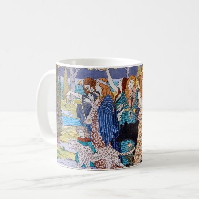 Caneca De Café Eugene Grasset - Harmony Decorative Panel (Frente Esquerda)