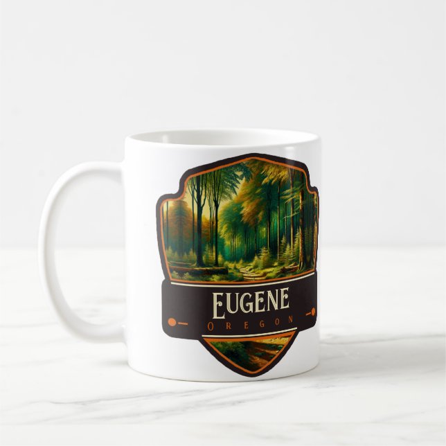 Caneca De Café Eugene, Oregon | Antigo (Esquerda)