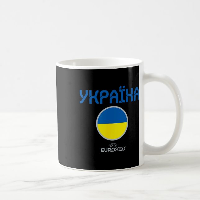Caneca De Café Euro da Uefa 2020 nação da ucrânia (Direita)