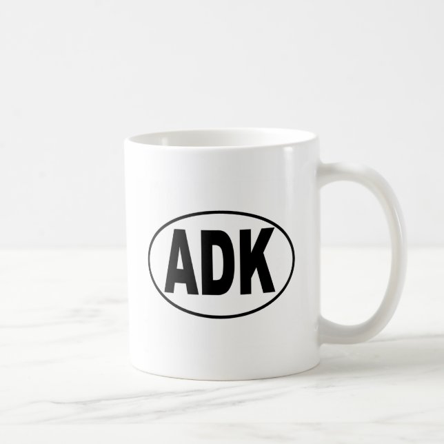 Caneca De Café Euro- Oval de ADK (Direita)
