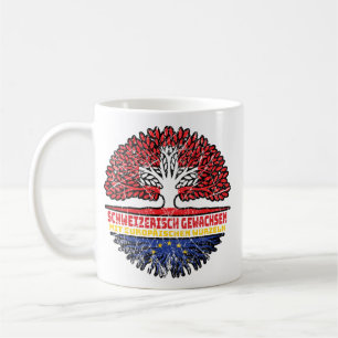Caneca De Café Europa Europäisch Schweizer Schweiz Baum Wurzel