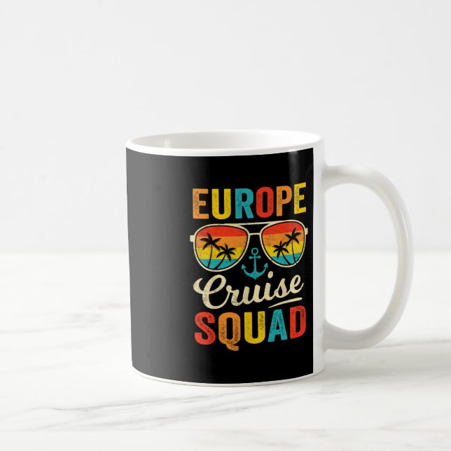 Caneca De Café Europe Cruise Squad 2025 European Matching Family  (Direita)