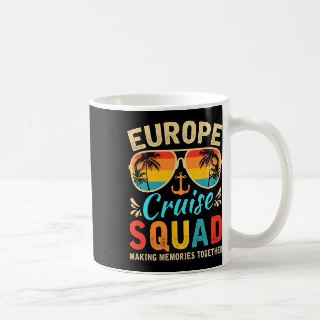 Caneca De Café Europe Cruise Squad 2025 European Matching Family  (Direita)