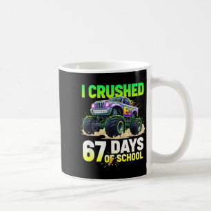 Caneca De Café Eurrei 67 Dias De Escola 6 7 Meme Engraçado Seis S