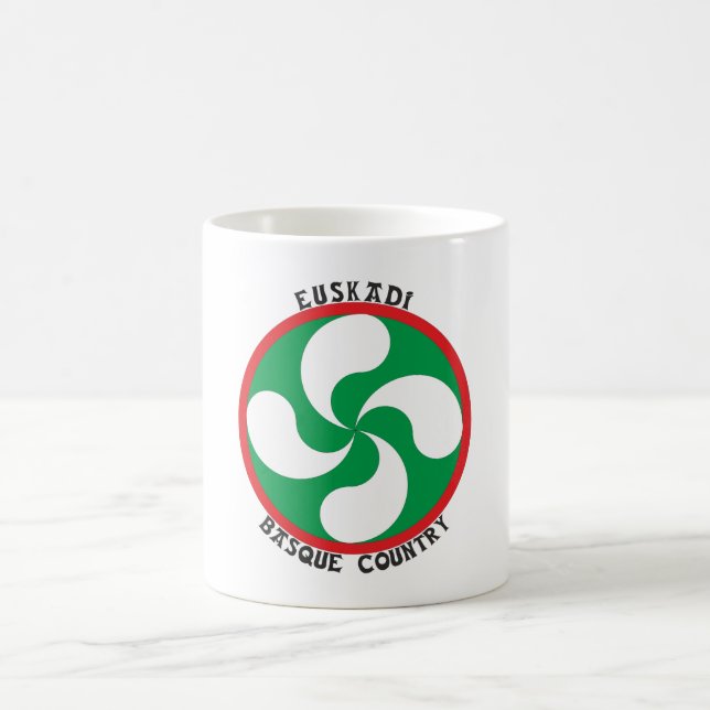 Caneca De Café Euskadi - Basque Country - Lauburu (Centro)