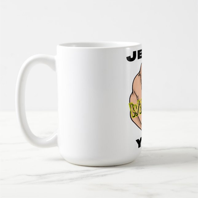 Caneca De Café Evangelismo Cristão 'Jesus Quer Você' (Esquerda)