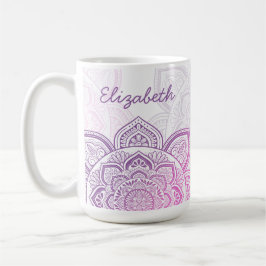 Caneca De Café Everbloom Mandala 15 oz. Personalized Mug