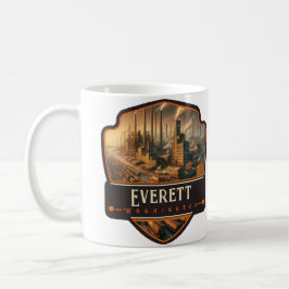 Caneca De Café Everett, Washington| Antigo