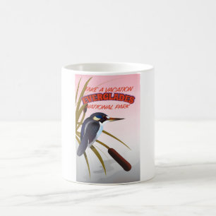 Caneca De Café Everglades viagens vintage.