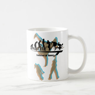Caneca De Café Evolução da dança, evolução da dança