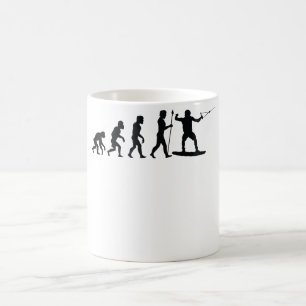 Caneca De Café Evolução de Wakeboarding