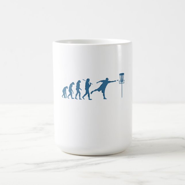 Caneca De Café Evolução do Golf de Disco - Presente Divertido par (Centro)