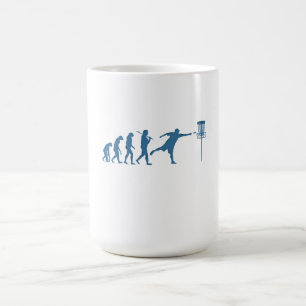 Caneca De Café Evolução do Golf de Disco - Presente Divertido par