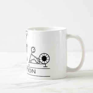 Caneca De Café Evolução do homem com enfileiramento