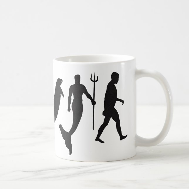Caneca De Café Evolução do Merman (Direita)