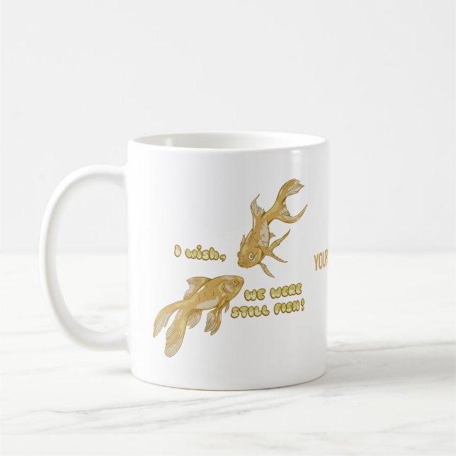 Caneca De Café Evolução do peixe (Esquerda)