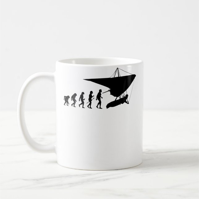 Caneca De Café Evolução do Voo Livre (Esquerda)