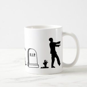 Caneca De Café Evolução do zombi