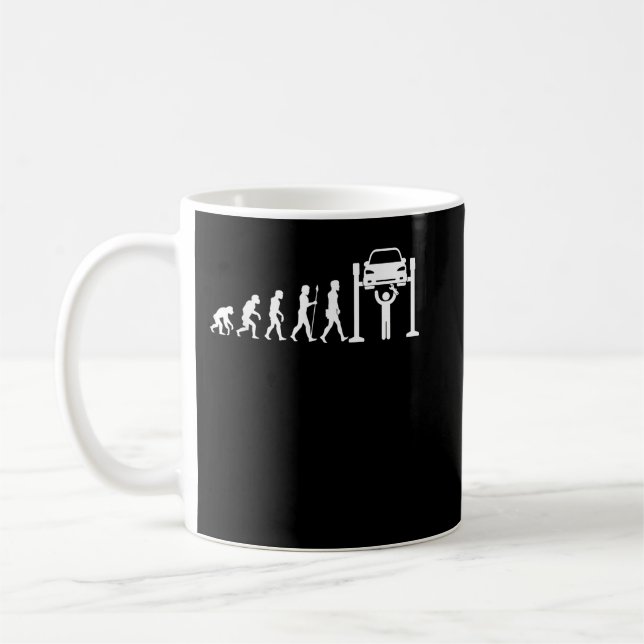 Caneca De Café Evolução Mecânica (Esquerda)